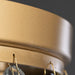 MIRODEMI Allumiere Modern Posh Drum Gold Crystal Chandelier Lamp Base
