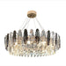 MIRODEMI Almè Elegant Lux Drum Gold Crystal Shine Chandelier For Home Decoration