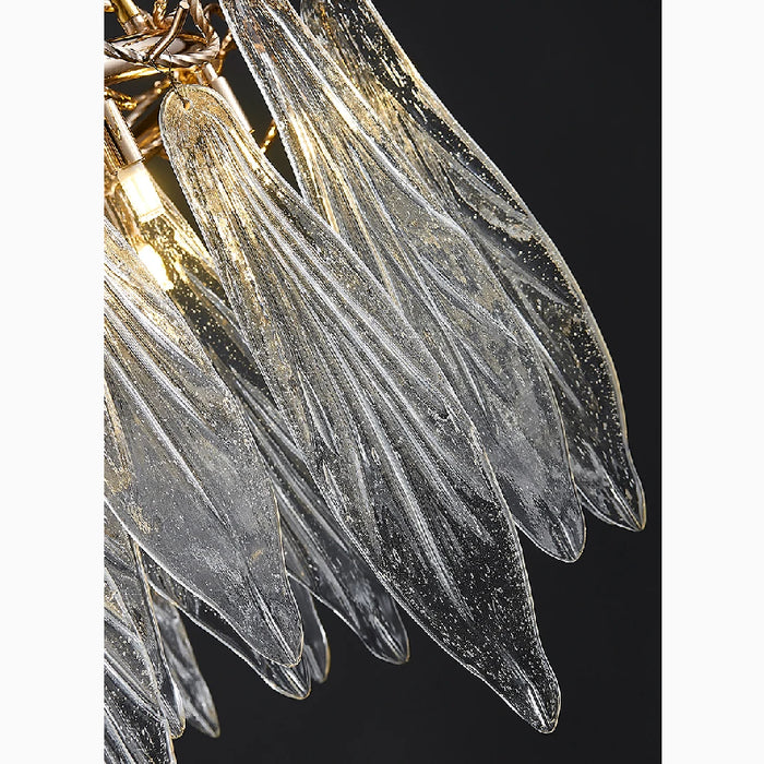 MIRODEMI® Alpette | Drum Gold Modern Crystal Glass Chandelier For Living room