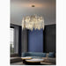 MIRODEMI® Alpette | Drum Gold Modern Crystal Glass Chandelier For Living room