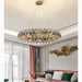 MIRODEMI® Altare | Round Gold Crystal Modern Chandelier for Cozy Home