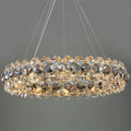 MIRODEMI® Altare | Luxury Round Gold Crystal Modern Chandelier for Living Room