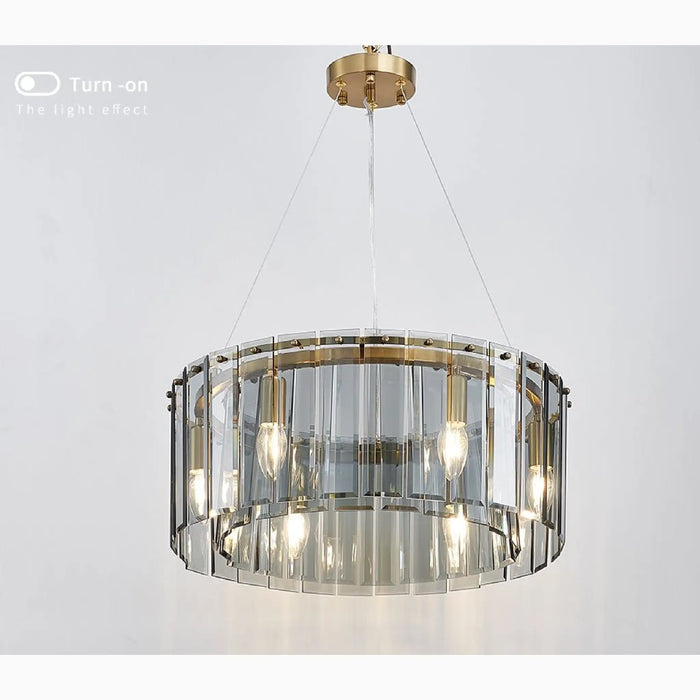 MIRODEMI® Altavilla Monferrato | Luxury Modern Home Decor Drum Hanging Chandelier for Dining Room