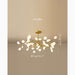 MIRODEMI® Altavilla Vicentina | Gold/Black Nordic Design Flower LED Chandelier Gold 45 Bulbs