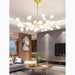 MIRODEMI® Altavilla Vicentina | Gold/Black Nordic Design Flower LED Chandelier For Any Interior