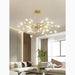 MIRODEMI® Altavilla Vicentina | Gold/Black Nordic Design Flower LED Chandelier For Modern Home