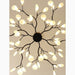 MIRODEMI® Altavilla Vicentina | Gold/Black Nordic Design Flower LED Chandelier Black Colored