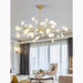 MIRODEMI® Altavilla Vicentina | Gold/Black Nordic Design Flower LED Chandelier For Hotel Decoration