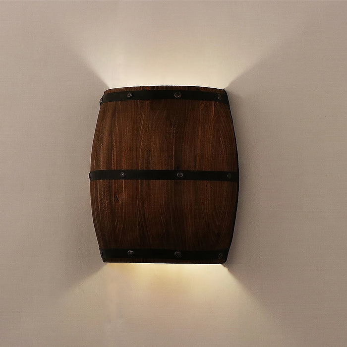 MIRODEMI® Alzira | American Vintage Country Wine Barrel Wall Lamp | wall sconces | wall light