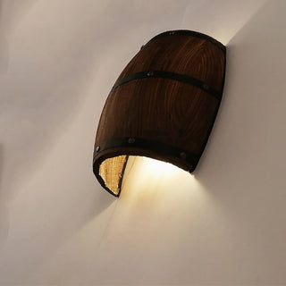 MIRODEMI® Alzira | American Vintage Country Wine Barrel Wall Lamp | wall sconces | wall light