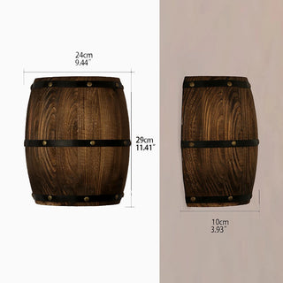 MIRODEMI® Alzira | American Vintage Country Wine Barrel Wall Lamp | wall sconces | wall light