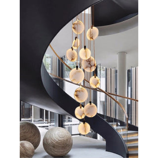 MIRODEMI® Amalfi | Marble Ring Chandelier