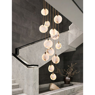 MIRODEMI® Amalfi | Luxury Marble Ring Chandelier