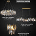 MIRODEMI® Ampezzo | Round Gray Chandelier With Big Crystals Matching Series
