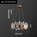 MIRODEMI® Ampezzo | Round Gray Chandelier With Big Crystals Parameters