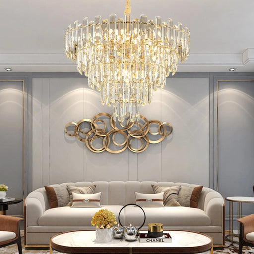 MIRODEMI® Amriswil | Contemporary Smoky Gray Chandelier for Living Room