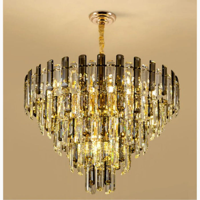 MIRODEMI® Amriswil | Contemporary Gray Chandelier for Living Room