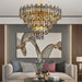 MIRODEMI® Amriswil | Contemporary Gray Chandelier for Living Room