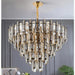 MIRODEMI® Amriswil | Contemporary Gray Chandelier for Living Room