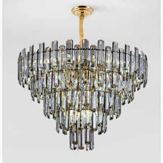 MIRODEMI® Amriswil | Contemporary Gray Chandelier for Living Room