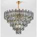 MIRODEMI® Amriswil | Contemporary Gray Chandelier for Living Room