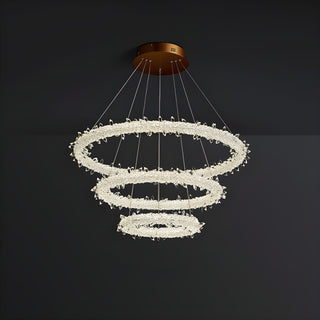 MIRODEMI Andenne | Modern Ring Crystal Chandelier for Kitchen