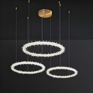 MIRODEMI Andenne | Modern Ring Crystal Chandelier for Dining Room