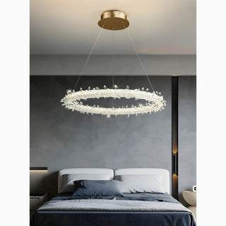 MIRODEMI Andenne | Modern Ring Chandelier for Bedroom