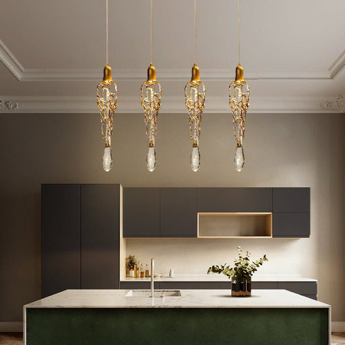 MIRODEMI® Andora | Beautiful Creative Crystal Chandelier with Clear Glass Drops