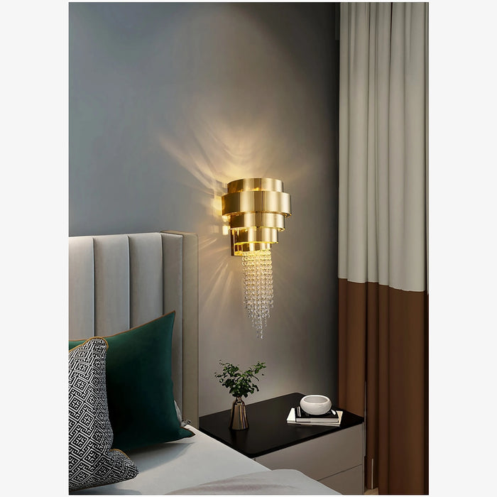 MIRODEMI® Andújar | Gold home decor for living room and bedroom | wall sconces | wall light