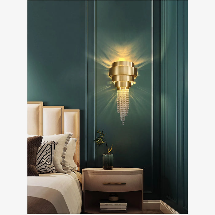 MIRODEMI® Andújar | Gold home decor for living room and bedroom | wall sconces | wall light