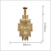 MIRODEMI® Antibes | Crystal Diamonds Luxury Gold Chandelier for Living Room