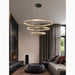 MIRODEMI® Antwerpen | Ring Gold Crystal Chandelier for Living Room