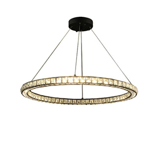 MIRODEMI® Antwerpen | Ring Gold Crystal Chandelier for Living Room