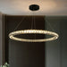 MIRODEMI® Antwerpen | Ring Gold Crystal Chandelier for Living Room