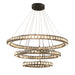 MIRODEMI® Antwerpen | Ring Gold Crystal Chandelier for Living Room