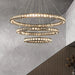 MIRODEMI® Antwerpen | Ring Gold Crystal Chandelier for Living Room