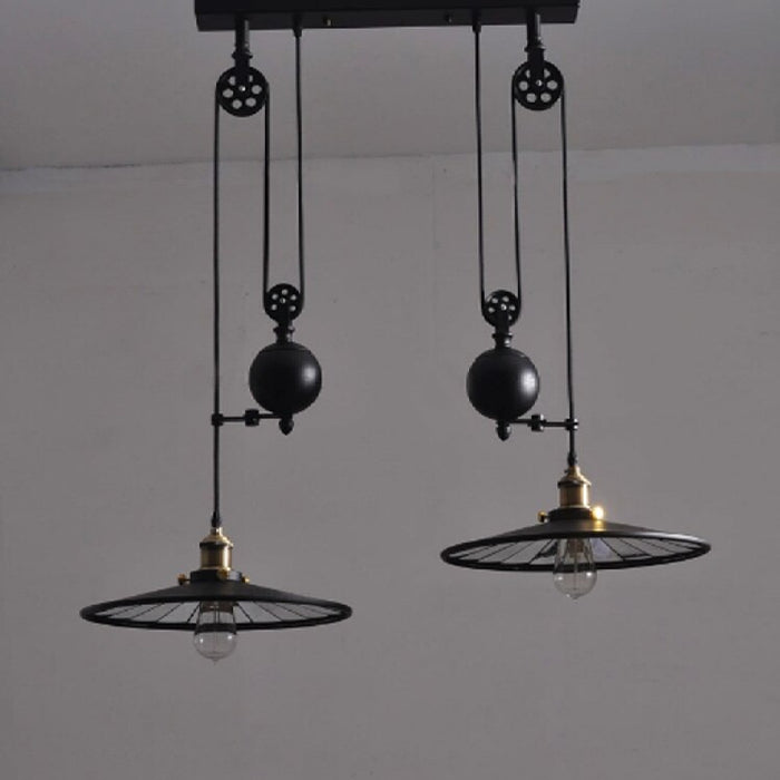 MIRODEMI Apricale Black Retro Iron Pendant Lamp Modern Style
