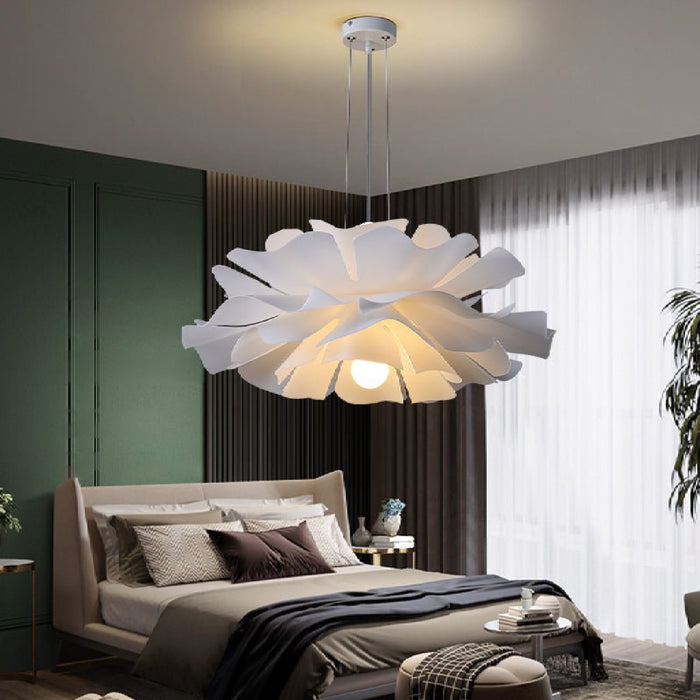 MIRODEMI Arbon White Pendant Light In The Shape Of Flower Bedroom Decor