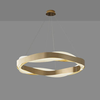 MIRODEMI® Arlon | Creative Round Gold Chandelier for Kitchen Island