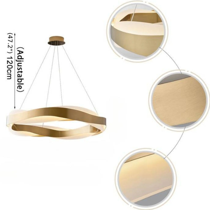 MIRODEMI® Arlon | Creative Round Gold Lighting for Living Room