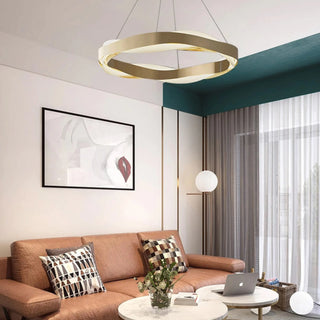 MIRODEMI® Arlon | Creative Round Gold Chandelier for Kitchen