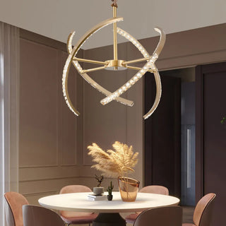 MIRODEMI® Arnasco | Creative Spherical Copper Crystal Chandelier