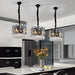 MIRODEMI® Art Deco Drum Black Crystal Chandelier for Dining Area