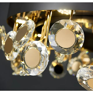 MIRODEMI Art Deco Round Crystal Chandelier For The Room Details