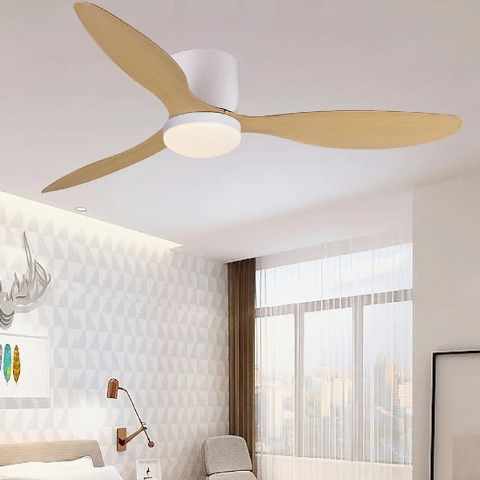 Aspe | Modern Led Wooden Ceiling Fan with Remote Control