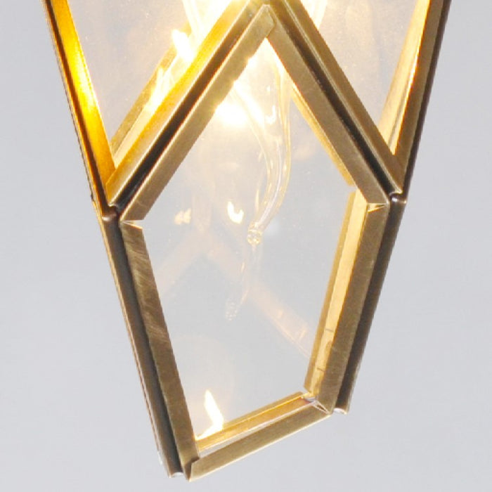 MIRODEMI Auvare Gold Art Deco Diamond Pendant Lamp Detailed