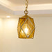 MIRODEMI Auvare Gold Art Deco Diamond Pendant Lamp Glass Shape