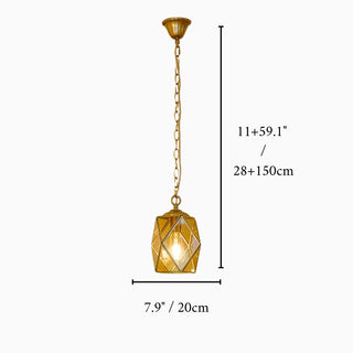 MIRODEMI Auvare Gold Art Deco Diamond Pendant Lamp Design