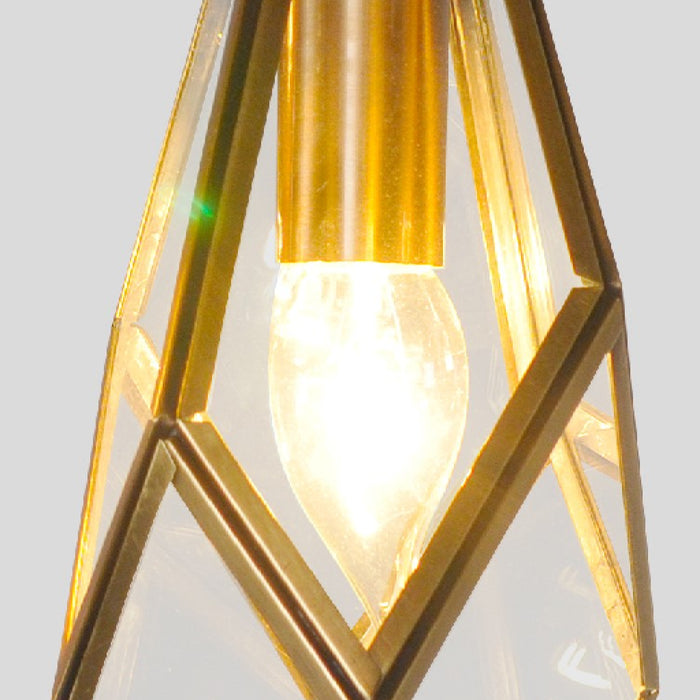 MIRODEMI Auvare Gold Art Deco Diamond Pendant Lamp Details